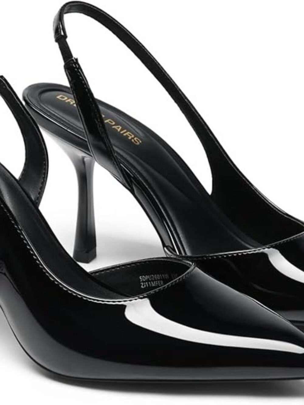 Women's Slingback Closed Pointed Toe Kitten Heels High Stiletto Dress Shoes Wedd